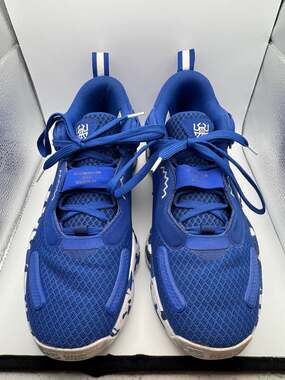 adidas D.O.N. Issue 3 'Paint Smudge' Royal Blue White Basketball Shoes H67718